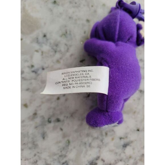 Teletubbies 5" Tinky Winky Key Chain; Backpack Clip/Zipper Pull PURPLE McDonalds - Picture 6 of 7